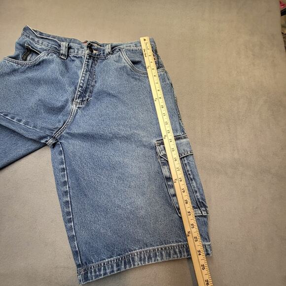 Fubu Jean Shorts Mens 35 Blue Cargo Relaxed Y2K Streetwear 90s - Picture 5 of 8